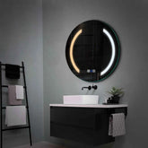 LED Spiegel Rund | Touch-Schalter | Anti-Beschlag-Funktion | Einstellbare Farbtemperatur - Reyze Seria Salono Model 5